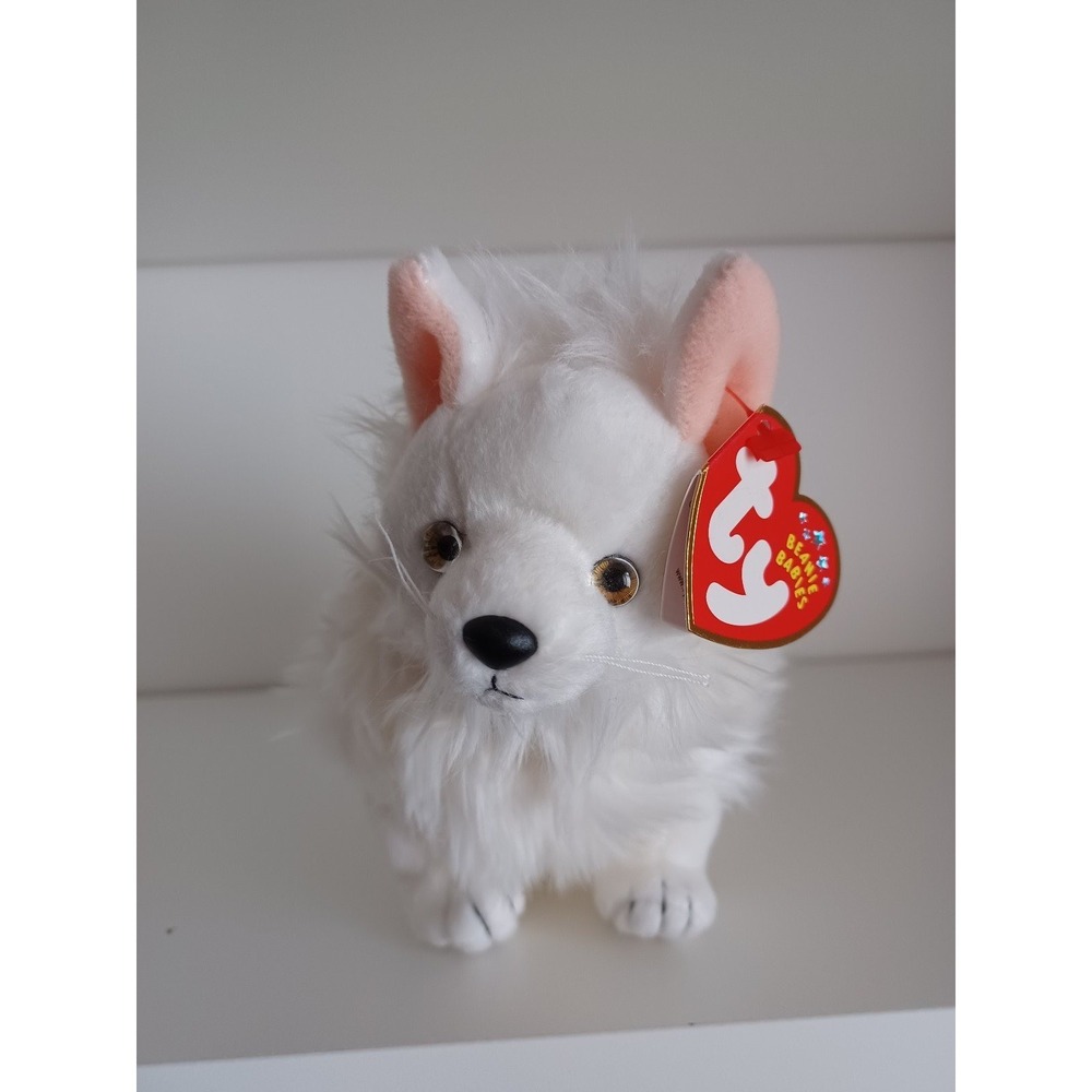 Vintage Snocap The Snow Fox Ty Beanie Baby Plush Stuffed Animal Toy Collectible